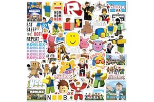 LANSEEDE 50 sztuk naklejek Roblox do gier wideo, winylowe, wodoodporne, blox naklejki na laptopa, zderzak, deskorolkę, butelki z wodą, komputer, telefon, dzieci, nastolatki, naklejki