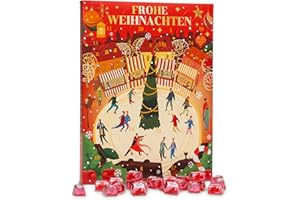 ‎KYWIË Adventskalender 2025 mit Kirschlikörpralinen – 24 Pralinen mit feiner Kirschnote & Zartbitterschokolade, Weihnachtskalender für Erwachsene, Geschenkidee - 252g