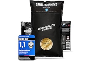 GENTLEMONKEYS Luftentfeuchter Kissen mit Farbindikator (1kg) • Entfeuchter für Auto, Wohnmobil, Garage & Wohnung • Entfeuchter-Kissen gegen beschlagene Scheiben, Kondenswasser & Feuchtigkeit