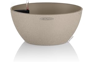 LECHUZA CUBETO Stone 30 beige sable 13831, plastique, polypropylène (PP)