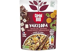 Céréal Bio Yakisoba Légumes Sésame - Sachet Micro-ondable, Rapide à Réchauffer - Végétarien et Bio - 240g - 219608