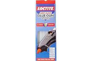 Loctite Hot Melt Glue Gun Sticks, Glue Stick Refills for Hot Glue Gun with High-Transparency Drying, Glue Gun Sticks for DIY, Crafting, Decorating & Repairs, 1x6 Sticks