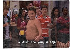 LAIX Gibby What are You, A Cop?, Arazzo divertente bandiera per dormitorio universitario, disponibile nelle misure da 101,6 cm a 228,6 cm, morbido e delicato sulla pelle (dimensioni: 100 x 30 ")