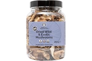 Merryhill Mushrooms - Dried Wild & Exotic Mushrooms (Porcini, Chanterelle, Shiitake, Oyster) (250g)