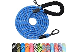 WODONDOG Correa de Entrenamiento para Perro, 1,2 M/1,5 M/2 M/3 M/ 5 M/ 10 M/20 M/ 30 M para Perro, Correa Larga con Asa Acolchada para Perros Pequeños, Medianos y Grandes