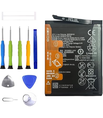 Batterie Compatible Huawei Y6 2017, P9 Lite Mini, Y5 2019, Etc. - 2920 MAh - Remplacement Batterie Smartphone