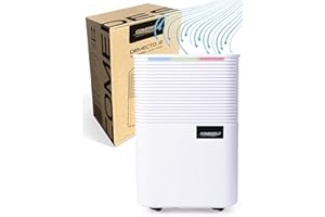 Comedes® Deumidificatore 12 l/24 h – deumidificatore silenzioso con ruote – deumidificazione silenziosa e a risparmio energetico per ambienti residenziali e uffici fino a 25 m²/125 m³ – Demecto 12