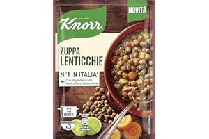 Knorr Zuppa Lenticchie, Piatti Pronti Knorr con Verdure da Agricoltura Sostenibile, Senza Coloranti, Ricco di Fibre, ad Alto Contenuto di Proteine, 133 g
