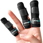 NativoDex Finger Splints, Trigger, Osteoarthritis and Tendonitis | Pack of 3 Units &middot; Removable Aluminium Bar &middot; Universal Fit