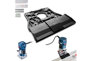SLE ENGINEERING Adattatore professionale per binario di guida per Bosch GKF 500/550 per Makita/Bosch/Festool/Mafell fresatrice fresa a bordo per bordi