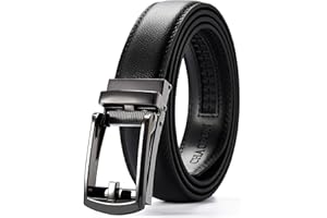 CHAOREN Ratchet Belts for Men - Belt Men Leather 1 1/4" for Mens Dress - Micro Adjustable Ratchet Belt Fit Everywhere