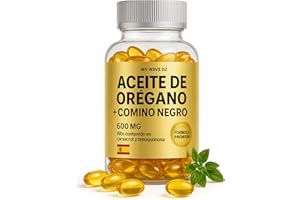 MY WAVE DZ Aceite de Orégano con Comino Negro – 180 Cápsulas Softgel – Fórmula Natural 2 en 1 Carvacrol y Nigella Sativa – Fabricado en España – Suplemento Premium de Orégano Oil