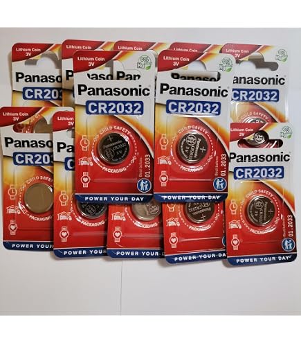 Panasonic Batteria al litio CR2032 da 3 V, Batteria Lithium per