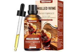 MIGCAPUT Glögg Doftolja 100ML, Premium Höstdoft Aromaterapi Eterisk Olja för Diffusorer, Doftljus & Tvåltillverkning, Söt & Varm Doft för Höst och Helger