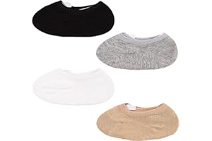 ANIMQUE Chaussettes Invisibles pour Bébé et Enfants 2-10 Ans Garçons Filles Socquettes Chaussettes Antidérapantes en Coton Respirantes