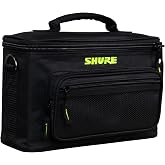 SHURE BY GATOR Stagehand Series; Padded Shure Microphone Bag Holds 4 Microphones; (SH-MICBAG04)