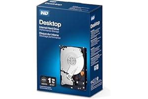 WESTERN DIGITAL WD BLACK Disco duro interno de adecuado rendimiento de 3.5 pulgadas y 1 TB, Clase de 7200 rpm, SATA de 6 Gb/s, caché de 64 MB