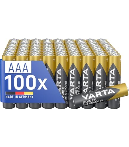 ABSINA 36x AAA Batterien – 1,5V Alkaline, Langlebig & Temperaturfest (-20°C Bis +60°C), Für Fernbedienung, Spielzeug & Mehr