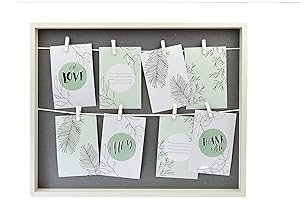 accent by nielsen Collage con clips, 8 fotos cada una 10x15 cm, blanco/gris