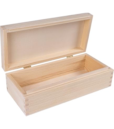 HpLive Petite Boîte En Bois Avec Couvercle - Boîte De