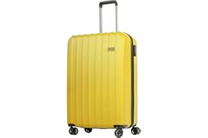 HANSEKOFFER Handgepäck Koffer Hartschale · Reisekoffer mit Rollen · Trolley · Hartschalenkoffer mit Teleskopgriff · Leicht · Rollkoffer mit Zahlenschloss · Gelb