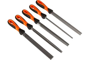 Bahco 1-477-08-2-2 Engineers File Set, 200mm Length, 5 Pieces