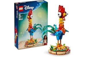 LEGO ǀ Disney Oceania 2 Heihei Giocattolo da Costruire - Gioco con Animale da Esposizione con Supporto, Testa Girevole, Ali, Piume e Coda Mobili - Regalo di Compleanno per Bambine da 9 Anni - 43272