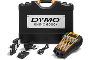 DYMO Rhino 6000+ Etichettatura industriale con custodia | Etichettatrice ricca di funzioni con connessione al PC