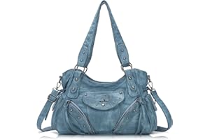 Angel Kiss Hobo Bag für Damen, Retro-Ledergeldbörsen und Handtaschen, geräumig, weich, mit Crossbody-Gurt
