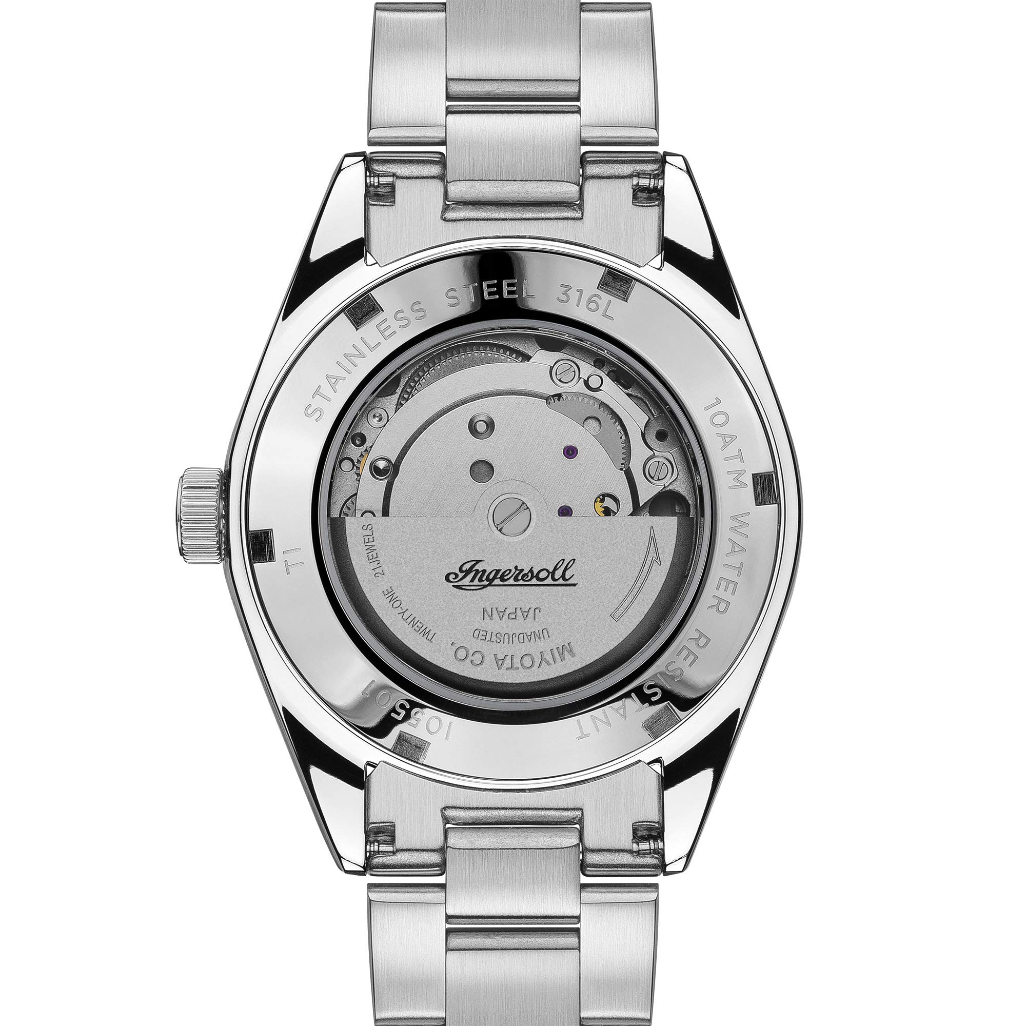 Ingersoll The Reliance Gents Automatic Watch I05501 with a Stainless Steel case and Stainless Steel Bracelet – Bild 6