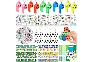 DIYDEC Pack of 112 Children's Football Party Bags for Boys and Girls