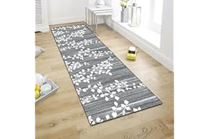 ‎WTHYGB WTHYGB Teppich Läufer 60x120cm für Flur Küche Wohnzimmer Schlafzimmer, 6mm Dicke Küchenläufer, rutschfest Polyester Dauerhaft Waschbar Teppichläufer, Anpassbar
