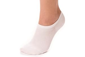 BAMBÜ Bam&bu Women's Premium Bamboo Viscose No Show Socks - 4 pairs - Non-Slip