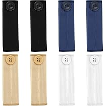 Extenseur De Pantalon élastique - 10 Pièces - Pour Jeans, Vêtements De Grossesse Et Chemises - Rallonge De Taille Réglable