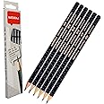 NATARAJ Professional Artist Drawing Pencils Pack Draw Sketch Tone Shade Write (6 x HB, B, 2B, 3B, 4B, 6B Grade Pencils + 1 x ZOFAX Black Pen)
