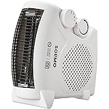 Amazon Brand - Solimo 2000/1000 Watts Room Heater with Adjustable Thermostat (ISI certified, White colour, Ideal for small to