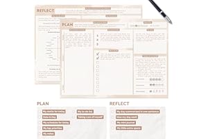 Daily Planner To Do List Notepad by MetaFox becoming – A Good Day Planner – 50 Pages Undated Daily Planner Pad – Daily Notepad for Work and Personal Planner