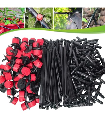 20 Stück Mikro-Bewässerungstropfer – 360° Drehbar, Einstellbar Für Garten, Balkon & Gewächshaus (für 4/7 Mm Schlauch)