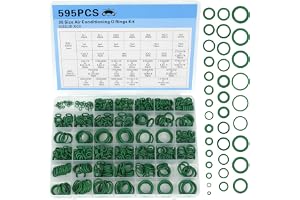 595 st nitrilgummi toriska tätningar, gummipackning, 36 storlekar Ø 3 mm-22 mm