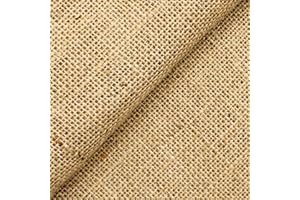 DESHOME Juta 10 metri - Tessuto Iuta al metro naturale disponibile in rotolo per vasetti, sacchetti, borse, bomboniere e lavori di bricolage