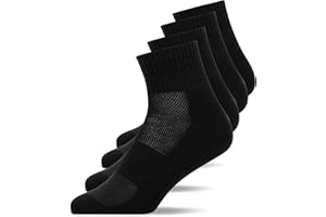 Snocks 4 Paia di Calzini Running Corti per Uomo e Donna in Cotone Organico - Calze Sportive Unisex Taglia 35-50 Calzini Palestra Donna Uomo Antivesciche e Antiscivolo per Padel, Crossfit, Basket