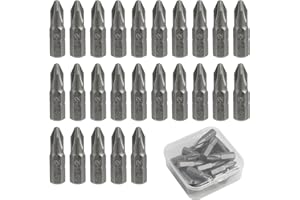 Batheidon Set di 25 Bit PH2 da 25mm – Punte Magnetiche in Acciaio al Cromo Vanadio, Elevata Resistenza all’Usura, Compatibili con Avvitatori e Trapani, Ideali per Lavori di Fissaggio e Montaggio