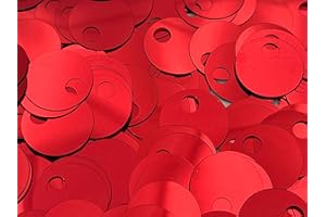 FILATI ITALIANI Set di paillettes Yury 20mm in sacchetto per realizzare borse eleganti e fashon all'ultima moda (paillettes 540pz - rosso - 05)