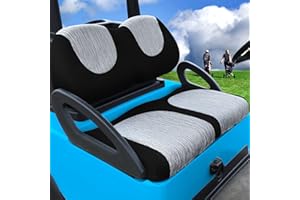LZFAN Golf Cart Seat Covers for Club Car Precedent & Yamaha, Front Seat Cover Set for All Seasons Breathable & Warm Stretch Easy Install & Washable Club Car Seat Cover