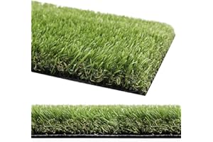 EMMEVI Erba Sintetica 30mm 1x2mt Morbida Prato Verde Sintetico Manto Erboso Tagliabile Drenante Balcone