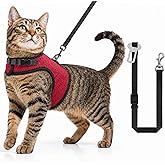 Ka&ccedil;ış &Ouml;nleyici Kedi Gezdirme Tasması Ve K&uuml;&ccedil;&uuml;k Irk K&ouml;pek Gezdirme Tasması Kedi G&ouml;ğ&uuml;s Tasması Seti (Medium)