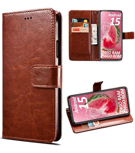Cover Portafoglio Per Oukitel C65 - Pelle Sintetica Con Chiusura Magnetica E Supporto - 4