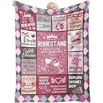 Ruhestandsgeschenk-Decke 152x127 Cm – Aus Micro-Fleece, Weich & Warm – Mit Bedrucktem Spruch Für Rentner