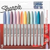 Sharpie Fine Permanent Mark&ouml;r, Mystic Gems, 12'li Paket