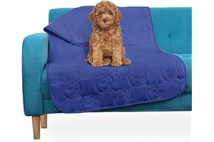 Pawsee Manta Impermeable para sofá de Perro, Funda Lavable para sofá de Mascotas, Alfombrilla de protección Antideslizante para Muebles de sofá Cama